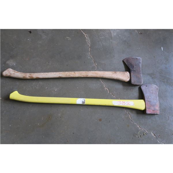 (2) Wood Axe