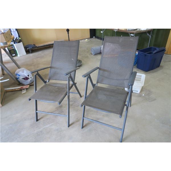 (2) Fold Up Patio Chairs