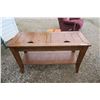 Image 1 : Entrance Way Table W/ Cubbies in Top 20x50x30"