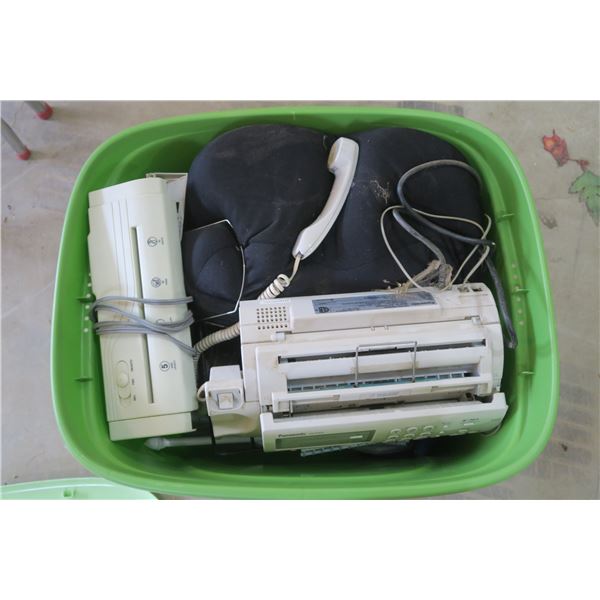 Lot of Misc. Household Items: Fax Machine, Place Mats, etc.