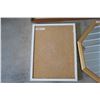 Image 3 : 3 Piece Cork Board, 14x17", Mirror 27x27", Painting 24x30"