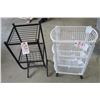 Image 1 : Plastic Storage Stand Metal Wire Shelf 13x13x31"