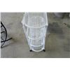 Image 5 : Plastic Storage Stand Metal Wire Shelf 13x13x31"