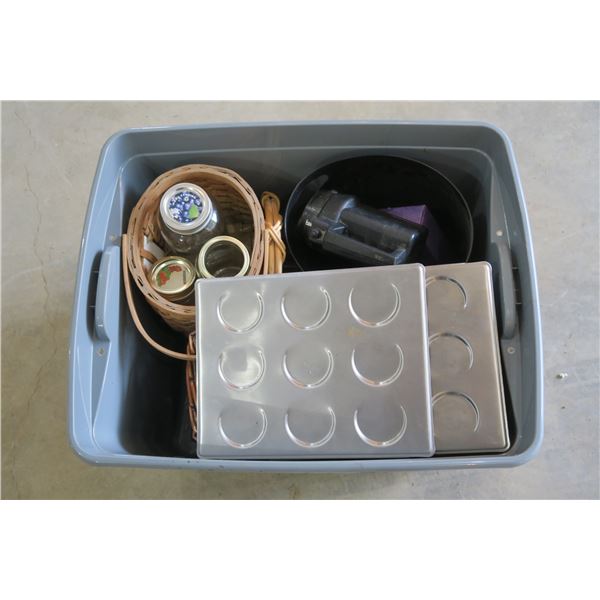 Lot of Misc. Household: Wicker Baskets, Etc.