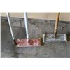 Image 2 : 3 Piece - Brooms, Broom Handle and (2) Sanding Tools