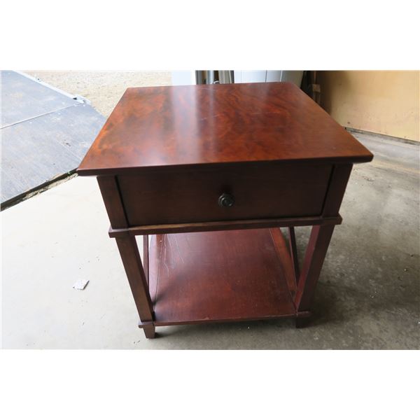 End Table W/ Drawer 20x20x23"