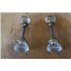Image 3 : 2 glass Doorknobs