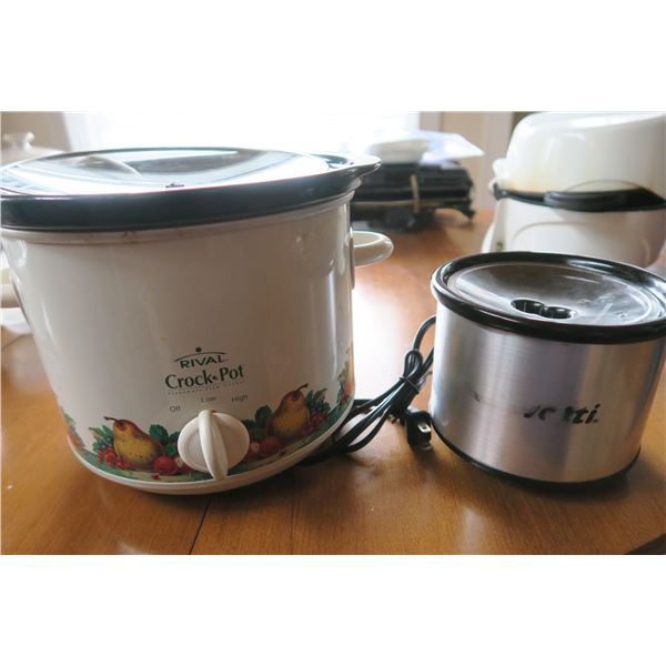 Crock-pot, Fondue Pot, (3) Baking Pans