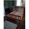 Image 1 : Wooden Bed Frame and Headboard