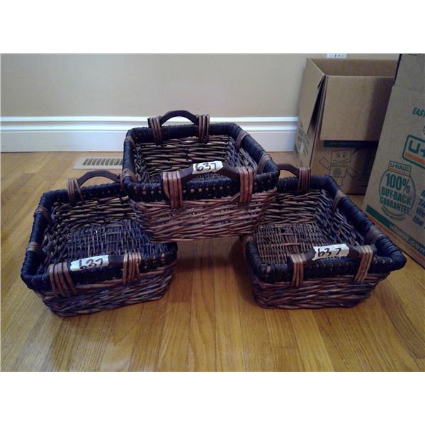 3 Small Baskets
