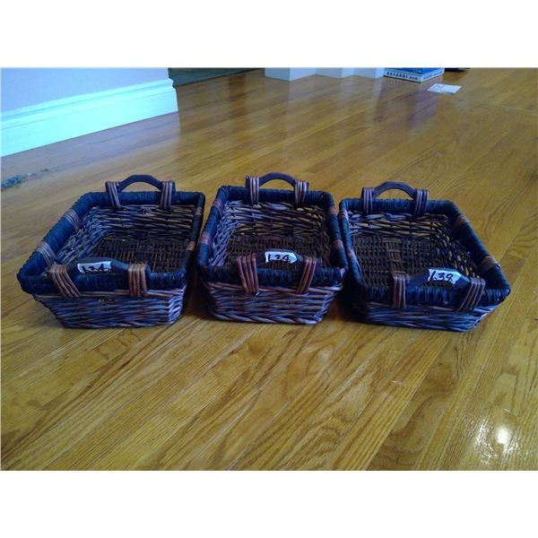 3 Small Baskets