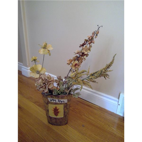 Decorative Flower in Vase Approx. 2' H