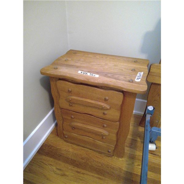 Wooden Nightstand 22x16x23"H