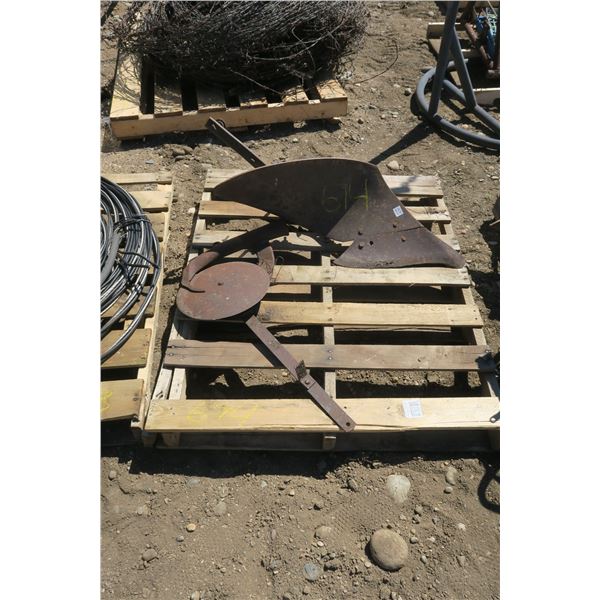 Antique Iron Agriculture Parts - Plow & Disc