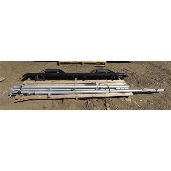 Steel Truck Step Rails (Approx. 7ft end to end) & Assorted Aluminum