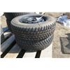 Image 3 : 2 Winter Tires on Steel Rims - 4 Bolt, 195/70R14