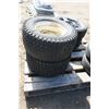 Image 5 : 3 Farm/Recreation Tires - 1x 2.0x10-10NHS, 2x on Rims 23x10.5-12NHS