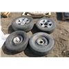 Image 1 : 4 Assorted Tires on Rims - R15 x 3, R17 x 1