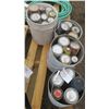 Image 1 : 4X Bucket Full of Partial Full Paint/Paint Thinner