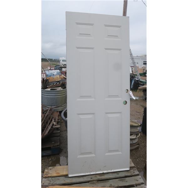 Metal Door 38" Wide X 85" Tall