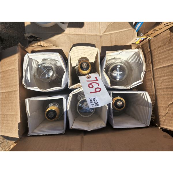 (6) Sylvania BT37 Bulbs -400W M59