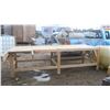 Image 1 : Big Wood Table/Home Made Shop Table 45"X122"x34" With 29" Extension