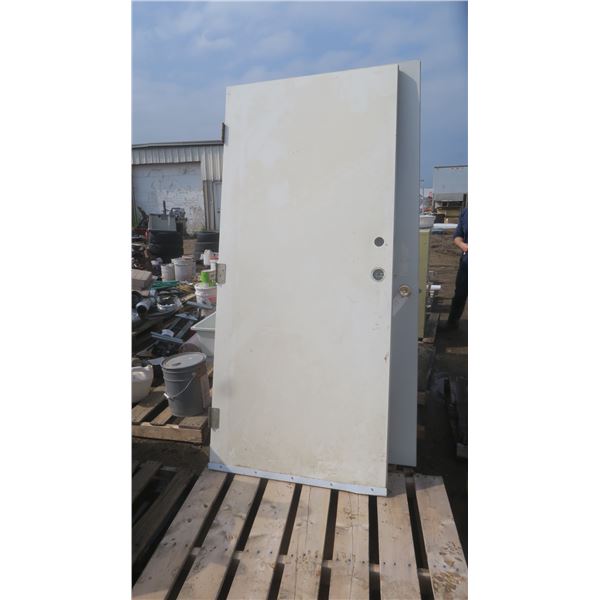 Metal Door Approx. 36" X 78.5"