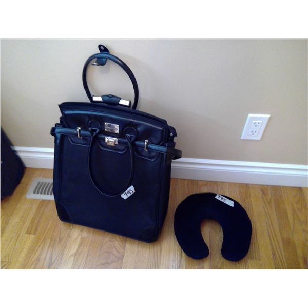 Travel Bag and Neck Pillow - Adrienne Vittadini