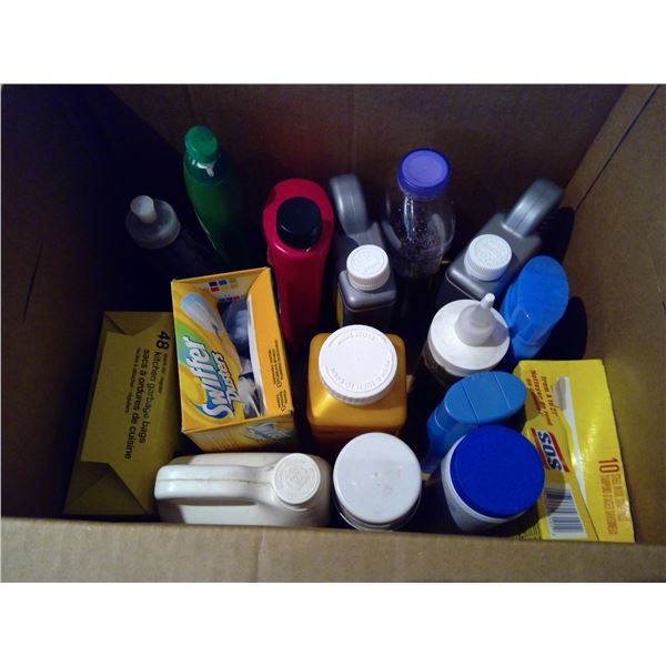 Box of Misc. Cleaning Supplies