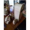 Image 2 : 3 Piece Ceramic Snowman Decorations and Tall Grape Vine Chest