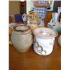 Image 2 : 2 Pottery Pitchers and 1 Cookie Jar