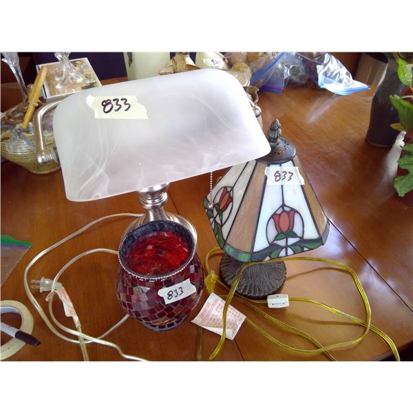 Stained Glass Desk Lamps and Vases