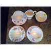 Image 2 : Lot of Chinaware - Teacups, Saucers, Creamer, and Sugar