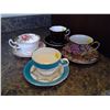 Image 1 : Lot of Chinaware - 4 Sets of Teacups and Saucers