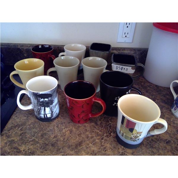 Lot of 11 Coffee Mugs