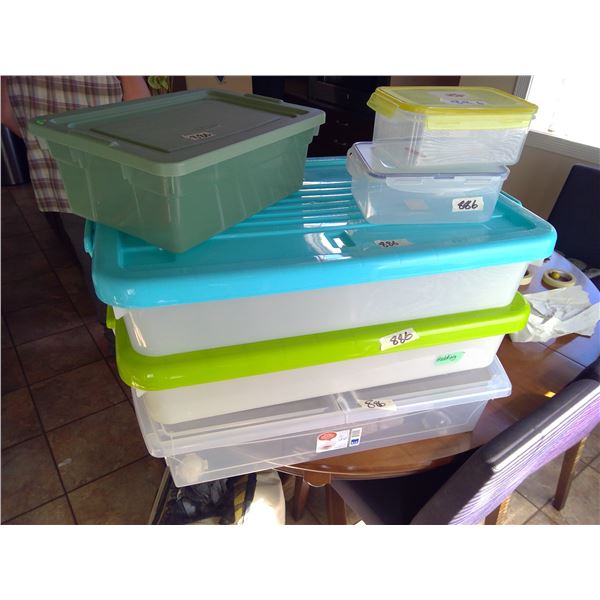 Lot of Tupperware Totes