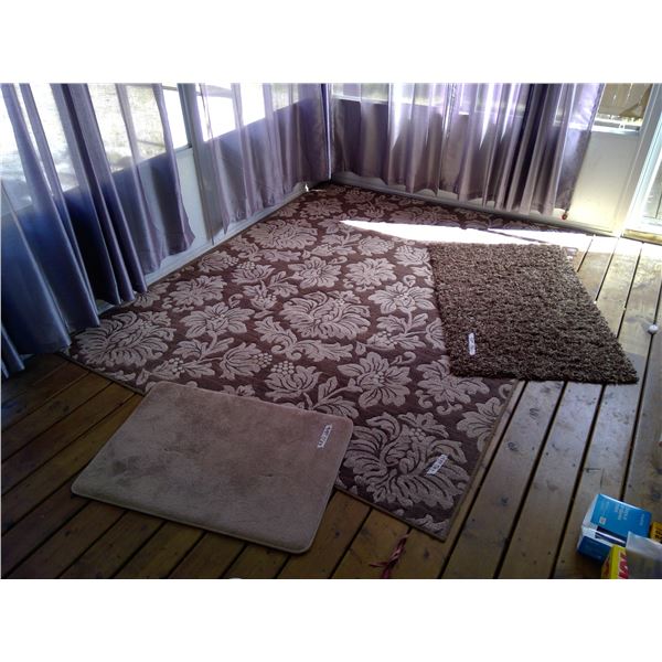 2 Carpet Rugs - Large + Approx. 100" x76"