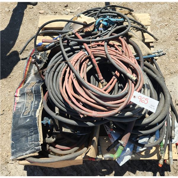 Large Lot of Hydraulic parts/Hoses & Misc. Hoses