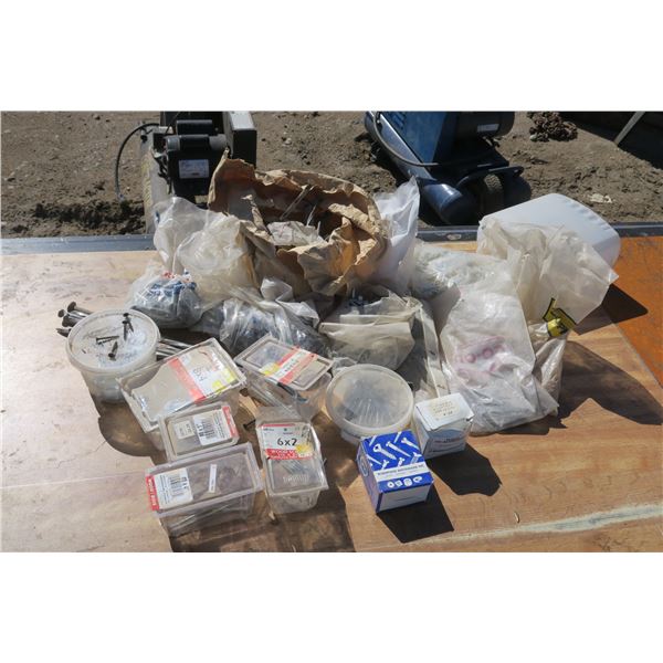 Lot of Assorted Screws & Fasteners