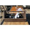 Image 1 : Wood Tool Tray w/ Plumbing Contents - 13x24x12H"