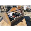 Image 2 : Wood Tool Tray w/ Plumbing Contents - 13x24x12H"