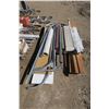 Image 1 : Misc. Hardware/Contractor Lot - Garage Door Track, Pipes, Poly, Light Fixtures, etc.