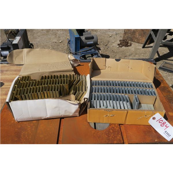 2 Almost Full Boxes of Flooring Staples - 1/2" Crown x 2" Length