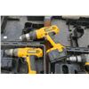 Image 4 : 14v Dewalt Drills (3) w/ Batteries, Chargers & 2 Cases