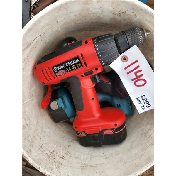 (2) Drills, (1) Flashlight, Etc.