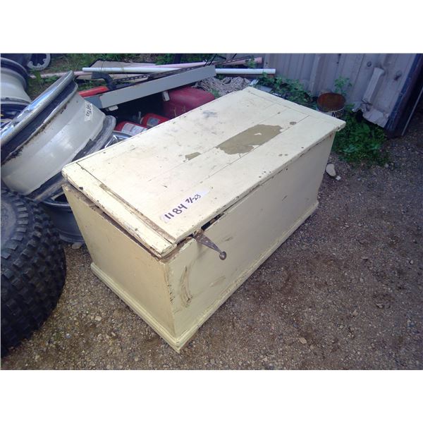 28 x 15 x 15 1/2" Wooden Chest