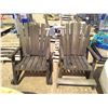 Image 1 : Set of 2 Wooden Outdoor Chairs
