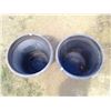 Image 2 : 2 Large Black Plastic Planters 20"h, 24" dia (top)