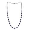 Image 1 : BARANOF: Stunning Natural Ceylon Blue Sapphire and Diamond Necklace