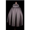 Image 2 : ALASKA FUR GALLERY: Grey Loro Piana 100% Ultra Fine Wool Cape With Fox Trim